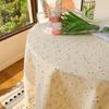 Pastoral Floral Tassel Non-Woven Tablecloth