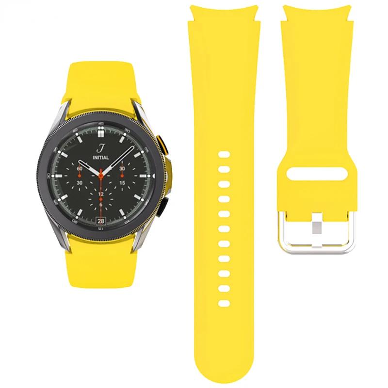 Силиконовый ремешок 20 мм для Samsung Galaxy Watch 7/6/5/4 40 мм 44 мм Pro 45 мм Браслет Ремень Galaxy Watch 6 4 Classic 47 мм 46 мм Correa