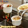 Sink Hanging Basket Multifunction Hanging Sink Colander Drain Basket Faucet Hanging Filter Upgrade Quick Draining Kitchen Tool