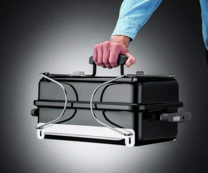 Weber Go Anywhere Barbecue Stove BBQ Fire Pit for 2-3 People 121908 Black