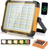 LBFXQ Floodlight, LED 16000mAH200W15000lm Work Light, 5 Lighting Modes, IP66 Waterproof, Solar-PoweredType-C Charging, Magnetic Design, Foldable