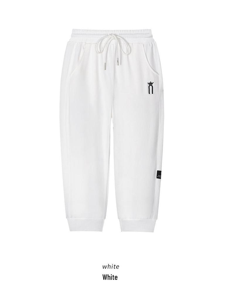 Женские укороченные летние брюки-шаровары прилегающего силуэта - стиль «петит», длина семь восьмых