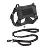 Тактический комплект с ошейником на грудь и спину для собак + тактическая рукоятка для больших собак, веревка для дрессировки собак на грудь и спину