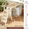 Multi-Functional Folding Indoor A-Frame Step Ladder with Handrail, Thickened Step Stool, Telescopic Design