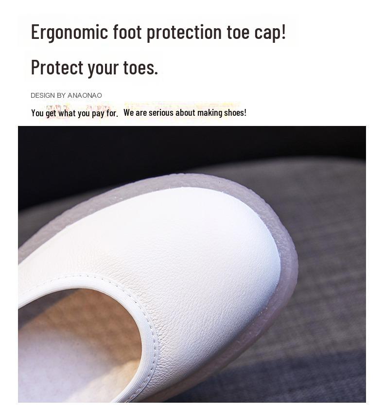 Hong Kong Genuine Leather Flat Summer Shoes for Women - 2025 New Mori Girl Style with Cowhide Sole