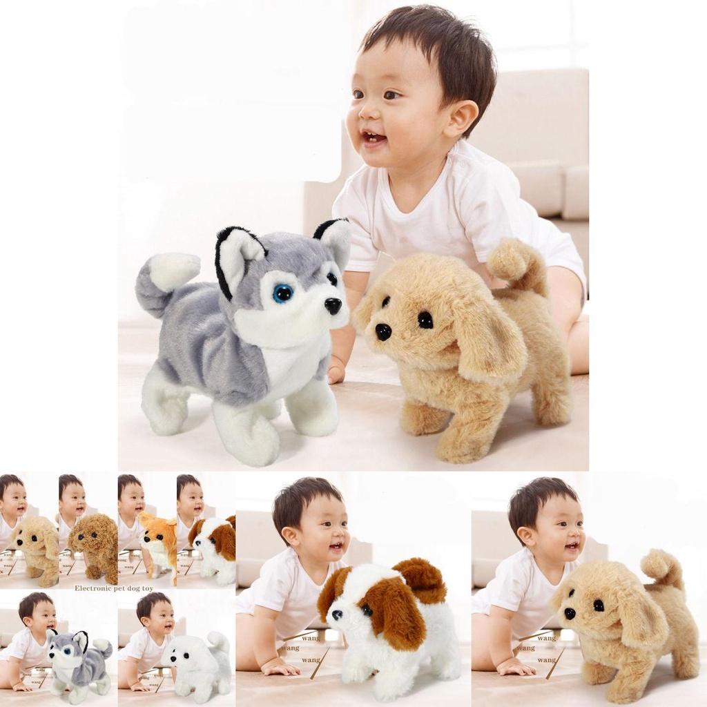Очаровательная электронная плюшевая игрушка-робот-собака с реалистичными функциями для детской радости