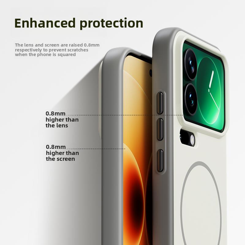 Чехол для Xiaomi Mi 17 Pro Max, Жесткий силикон, Защитная задняя крышка с магнитом для беспроводной зарядки, Корпус для Xiaomi Mi 17Pro Max