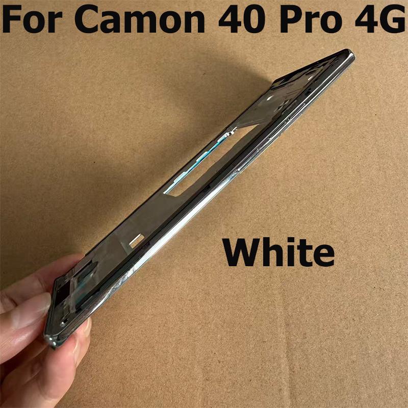 Для Tecno Camon 40 Pro 4G Средняя рамка Передняя рамка LCD Панель корпуса Шасси Запасные части для ремонта CM6
