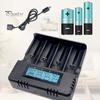 Интеллектуальное зарядное устройство 18650 с 4 слотами и ЖК-дисплеем Быстрое, стабильное и удобное в использовании зарядное устройство большой емкости для аккумуляторов 26500 AA/AAA