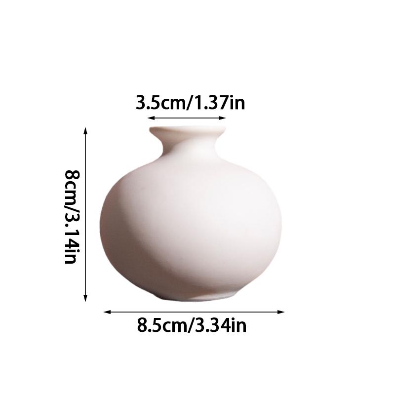 1 шт. современная белая ароматерапия керамическая маленькая ваза ваза для цветочной композиции ваза для цветов