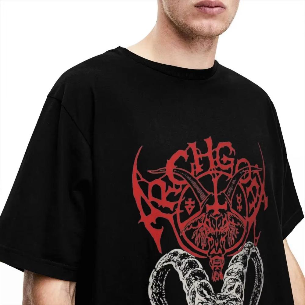 Мужская женская футболка Archgoat Band Graphic T Shirt Merchandise Awesome Cotton Black Metal T Shirt Tee Clothing Graphic Printing