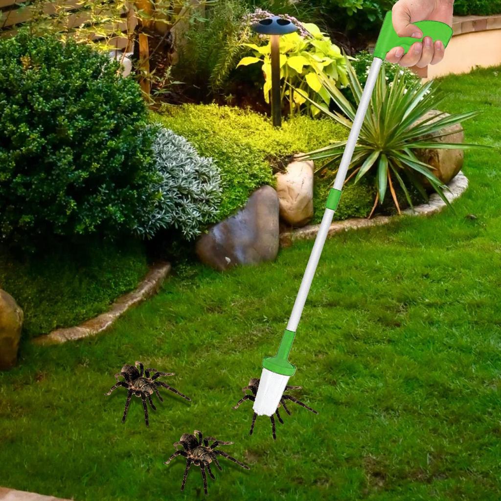 Инструмент для ловли пауков и тараканов с длинной ручкой, складная ловушка для насекомых, безопасный инструмент для сбора насекомых для семейного дома, для использования на улице