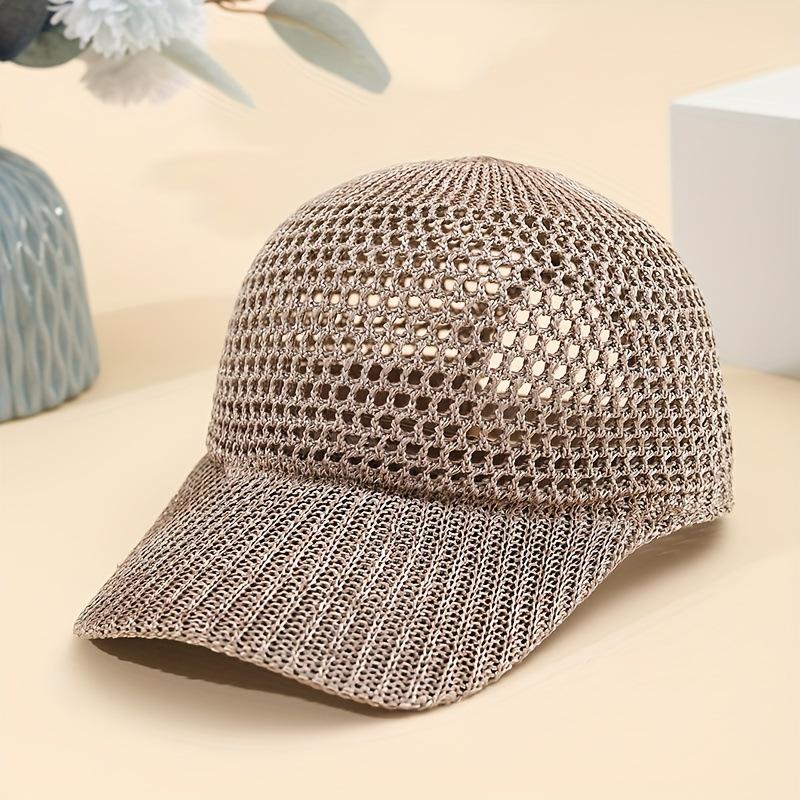 Breathable Mesh Baseball Cap Assorted Color Hollow Knit Lightweight & Adjustable The Hottest Summer Sun Hat Women and Men