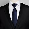 Lazy Zipper Tie Men's Formal Business Professional Easy Pull 8c Suit Blue Groom Wedding