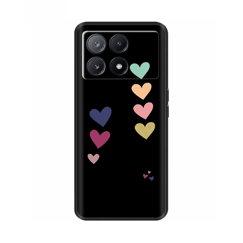 Phone Case For Poco X6 Pro Coque Cover For Poco X6 Neo Pocox6 Pro 5G Soft Black Silicone Bumper Shockproof Case Protection Shell