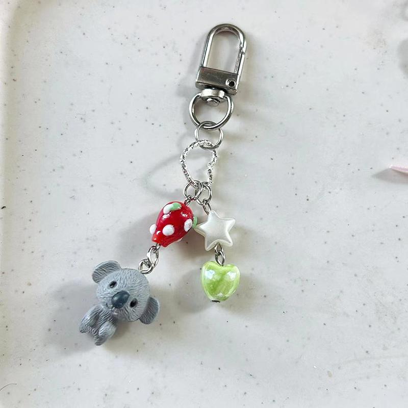 Брелок из смолы с милыми животными из мультфильмов, коала, медведь, кошка, телефон, кулон, чехол для наушников, подвески, рюкзак, сумка, украшение, автомобильный брелок