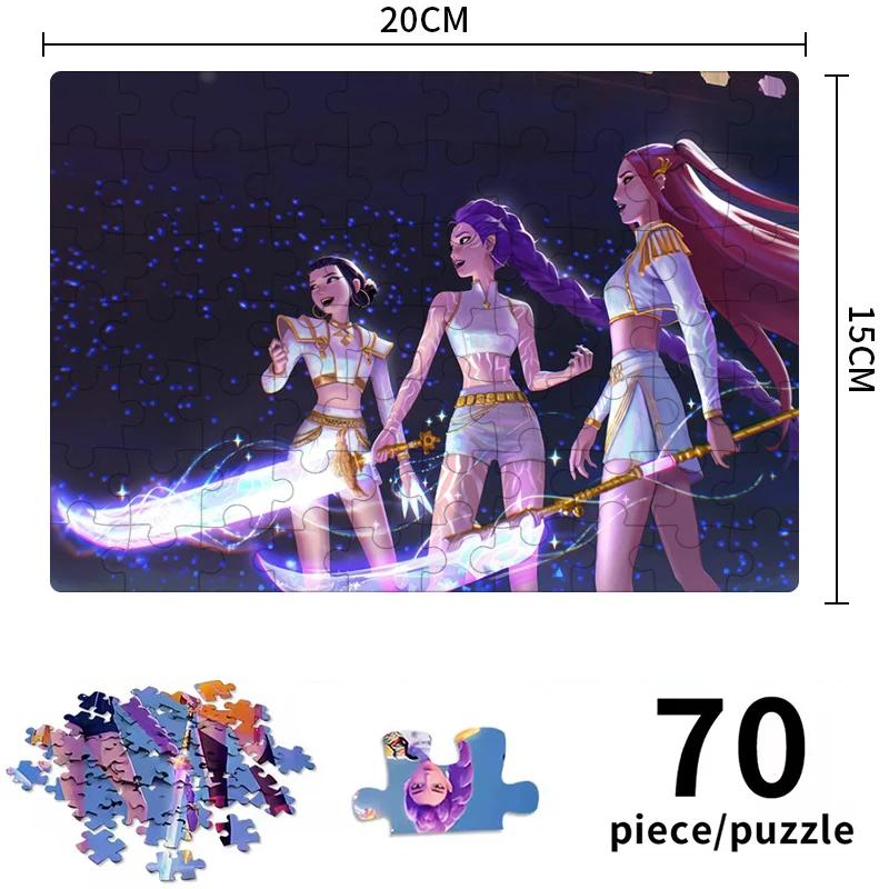 НОВЫЙ K-pop Пазл Охотники на демонов Настольная игра Руми Мира Зои Хантрикс Пазл с персонажами Коллекционный декор Детские игрушки Подарки