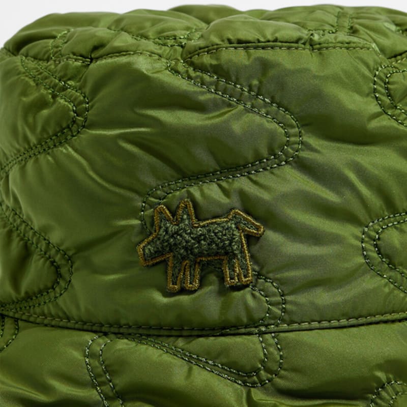 BIMBA Y LOLA [23FW] BIMBA Y LOLA Зеленая нейлоновая панама-ведро B236AIH021KAB