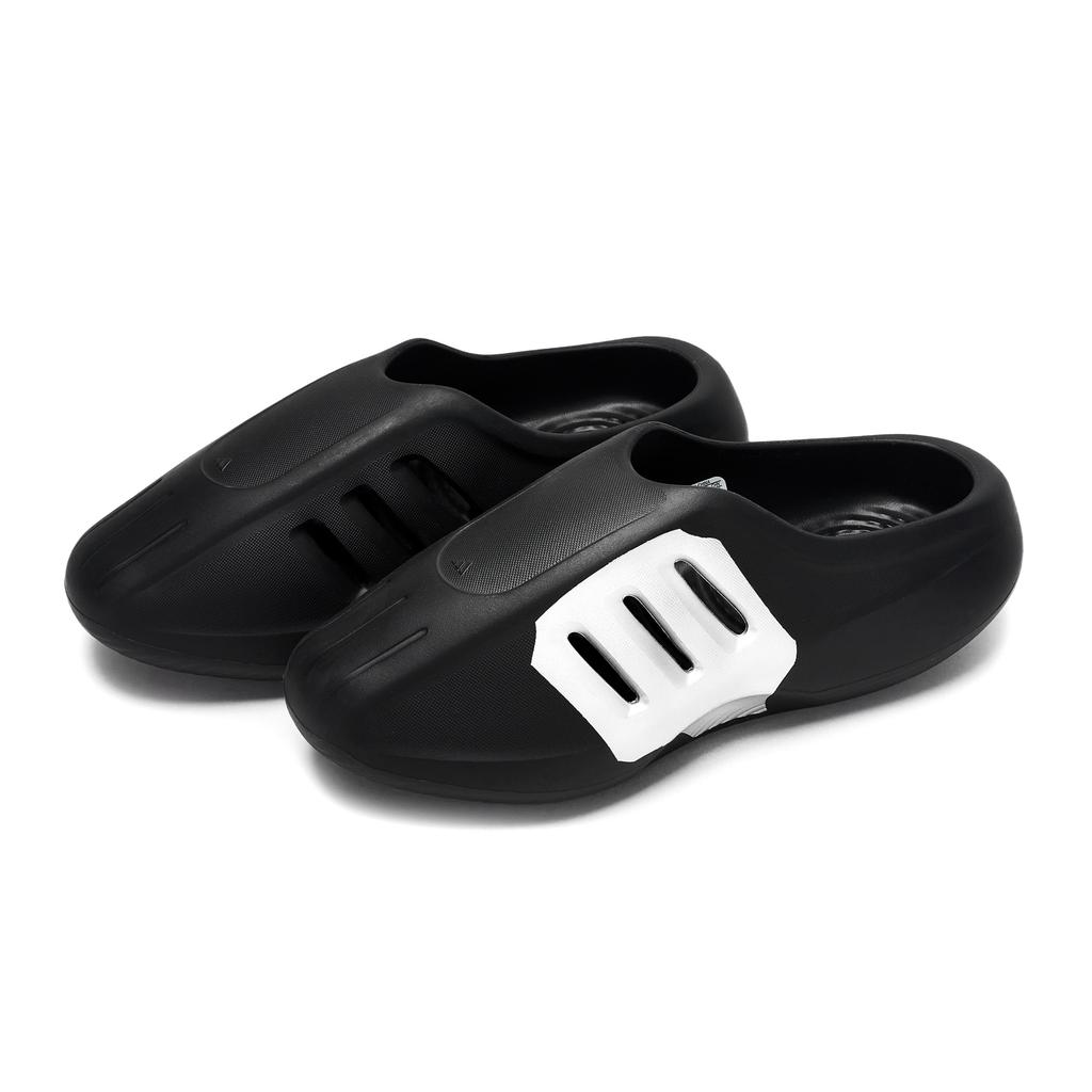 adidas Оригинальные AdiFOM IIInfinity Мулы Тихие Устойчивые к истиранию Закрытый носок Тапочки Унисекс Черный Серебристый IG6969(Team80-S-BOX)
