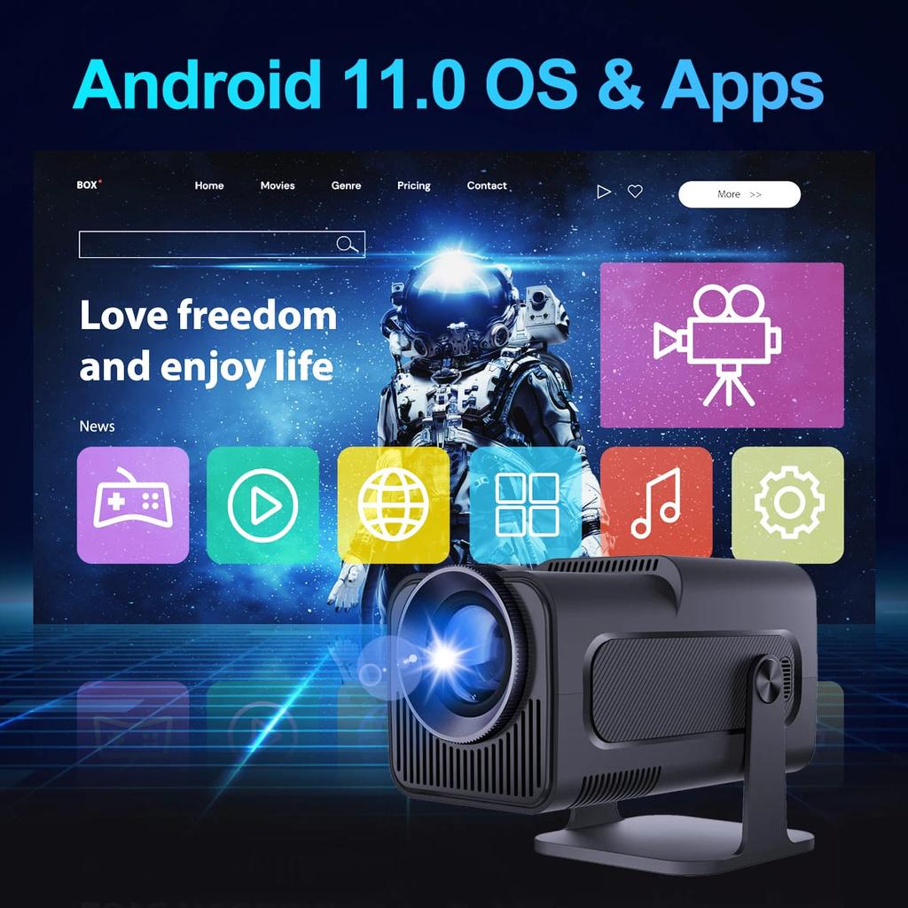 Magcubic 4K Android 11 Projector Native 1080P 390ANSI HY320 Dual Wifi6 BT5.0 1920*1080P Cinema Portable Projetor Upgrated HY300