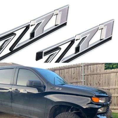 2X - 2024 Хром Черный Для Silverado Z71 Шильдик На крыло Боковой
