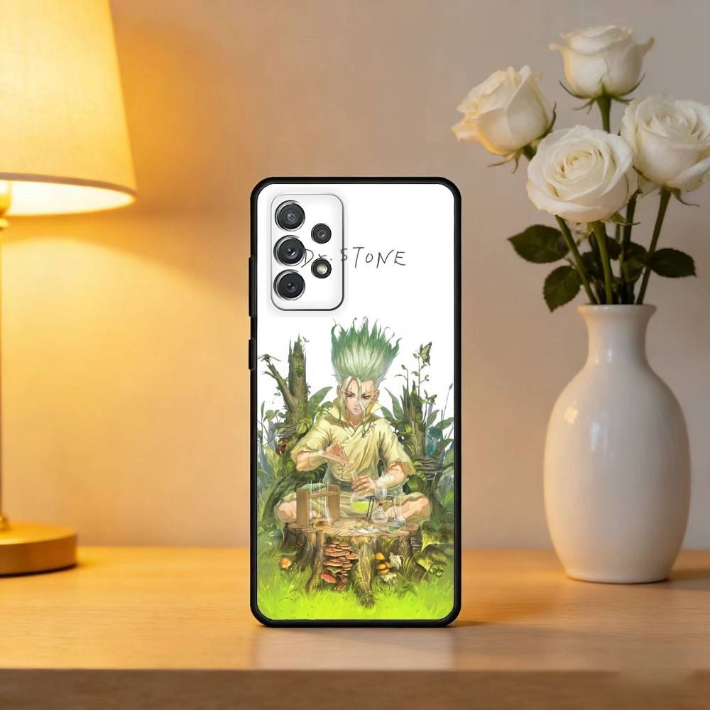 Чехол для телефона D-Dr S-STONE Аниме Мягкий Силикон Черный Для Samsung Galaxy A73,A72,A71,A70,A53,A52,A51