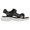 Skechers Спортивные шлепанцы для рыбалки Stamina Streamer Кожаная ткань Модные легкие сандалии Мужские сандалии Черный Серый 237396-BKGY