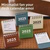 "2025 Portable Mini Desk Calendar: Creative, Simple Office Desktop Planner"
