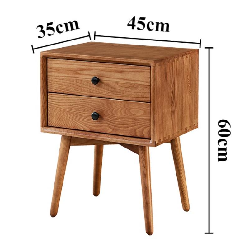 Wooden Night Tables Bedside Table with Drawers Luxury Nordic Bedside Cabinet with Legs Comfortable Furniture Accessory Bedroom