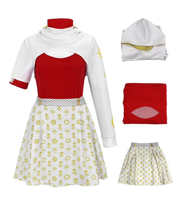 2025 Tv Zombies Cosplay Addison Red Top Skirt Carnival Suits For Women Adult Party Disguise Halloween Roleplay Costume Outfits