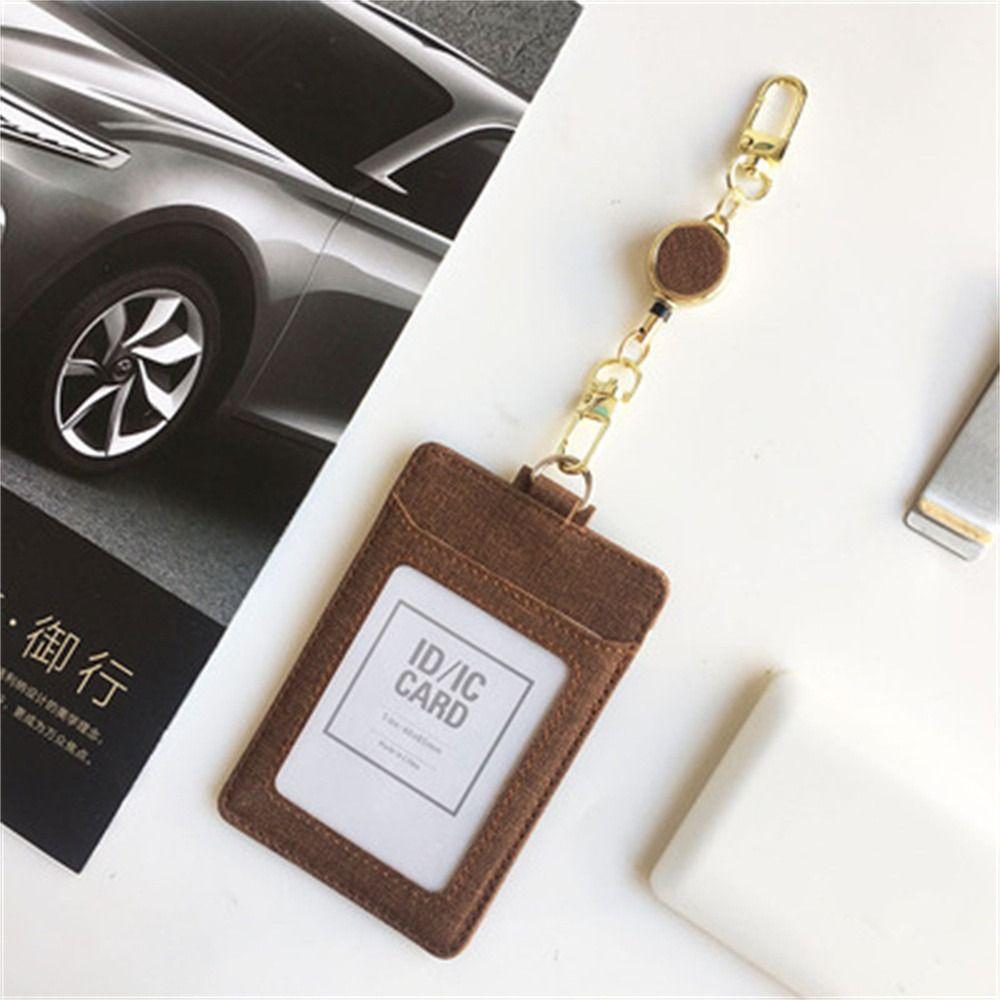 Extendable Retractable Badge Reel Pull Keyring Easy Pull Buckle ID Lanyard Key Ring Name Tag Elastic Metal Badge Holder