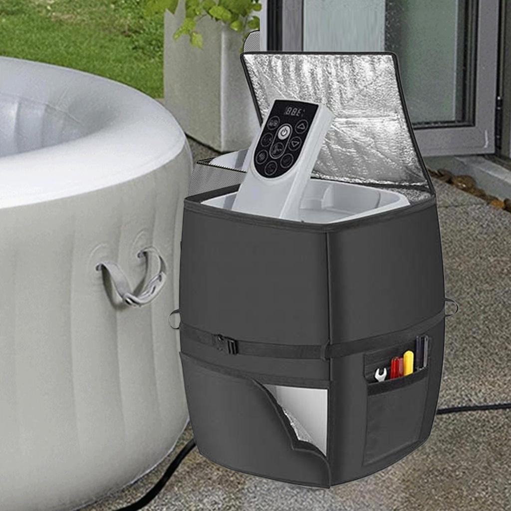 Универсальный надувной чехол для насоса-нагревателя воды для спа-бассейна для гидромассажной ванны, насоса-нагревателя для спа, водонепроницаемый чехол для насоса гидромассажной ванны, запчасти для уличного бассейна