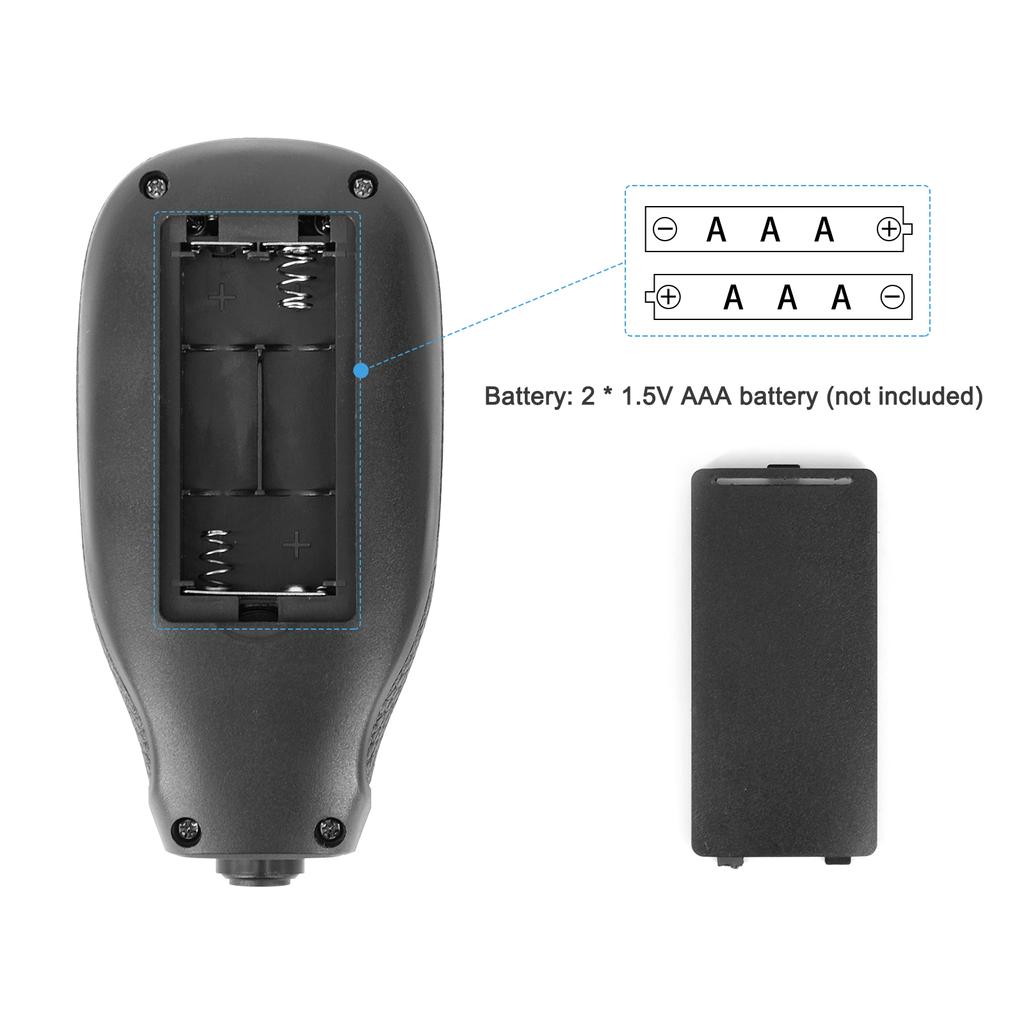 0-2000UM Толщиномер Высокоточный ЖК-цифровой измеритель толщины автомобильной пленки Автомобильное лакокрасочное покрытие
