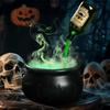 Sets Witch Cauldron Decoration With Magic Levitation Potion Bottle And Atomizer Dark Plastic Magic Basin Suitable for Halloween