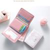 Простой Картхолдер Синий Маленький Кошелек Корейский Стиль Кошелек для Карт Женский
