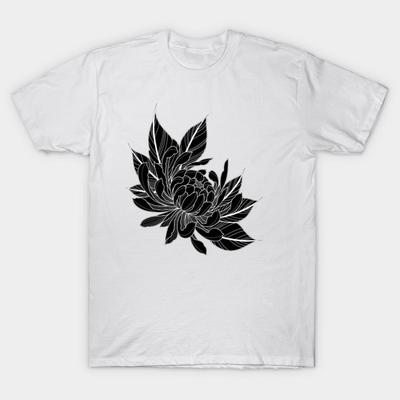Женская футболка Sacred Peonie с принтом Харадзюку, кавайная футболка, летняя футболка с коротким рукавом, женская футболка, топ