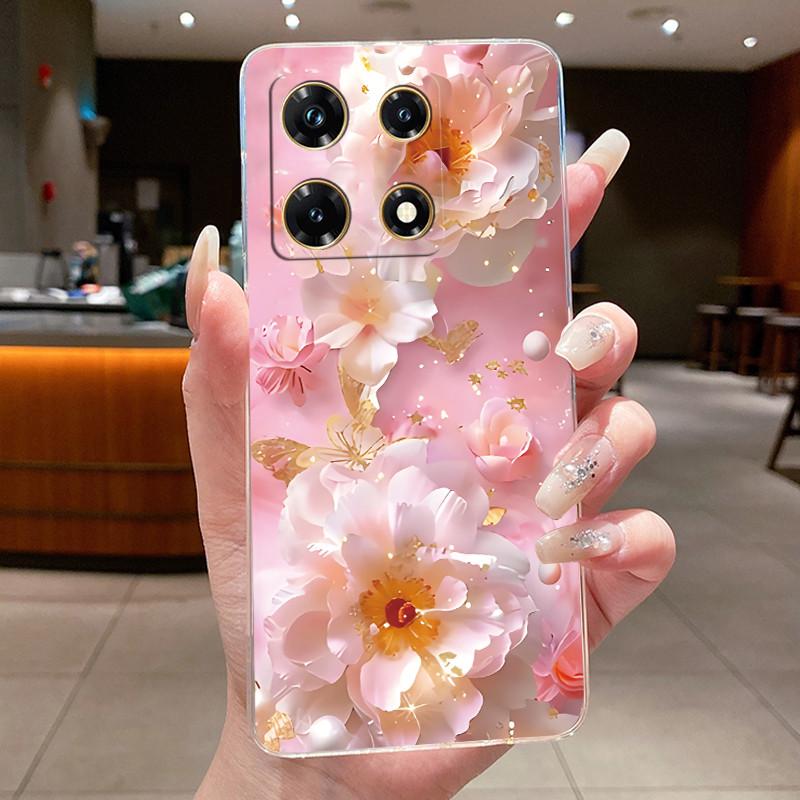 Чехлы для Infinix Note 30 Pro Чехол-бампер с цветочным рисунком для Note 30 VIP Для Infinix Note 30 5G X6711 Note30 4G Мягкий силиконовый ТПУ чехол