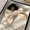 Leather Bow Elastic Hair Bands Fashion Hair Accessories Elastic Headband Scrunchies Ponytail Holder Rubber Bands Hair Rope Ties