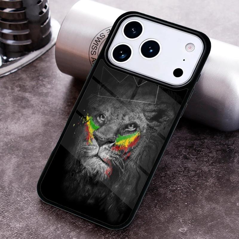 Чехол для телефона Rasta Lion Reggae Bob Marleys для iPhone 17 16 15 Pro Max Air 14 13 12 11 Plus Ударопрочный Capa Cover