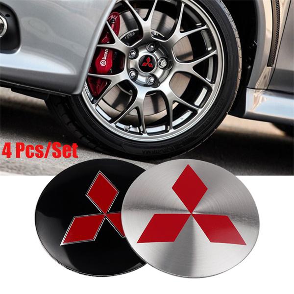 4pcs 56mm Car Styling Wheel Hub Cap Dust-Proof Sticker For Mitsubishi Space Star Eclipse Cross ASX Xl Lancer 9 Galant Ralliart
