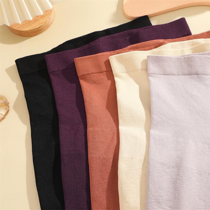 FINETOO Корректирующее белье с высокой талией, короткие женские бесшовные трусики из шелка, нижнее белье для живота