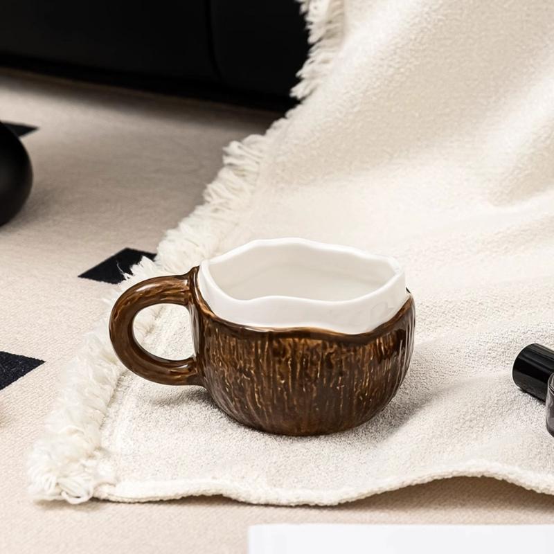 280 мл Фарфоровая кофейная чашка Дизайнерская чашка для кухни, для завтрака, для декора