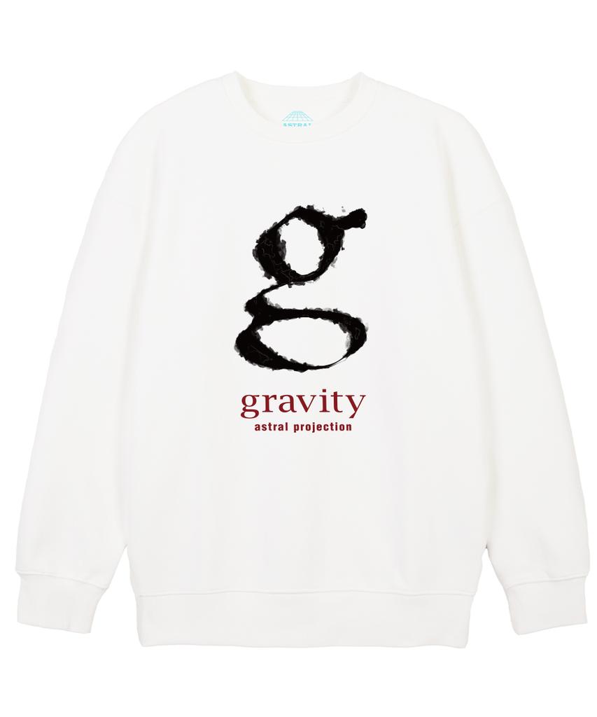 ASTRAL PROJECTION Signature Gravity Loose Fit Sweatshirt_White