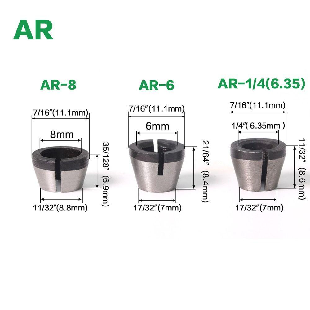 Деревообрабатывающий триммер цанговый патрон инструмент для резьбы шлифовальный станок зажимной адаптер замена фрезерные цанги