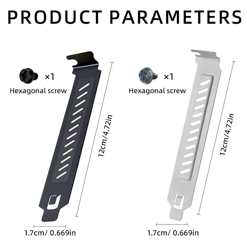 Plug-In PCI Bracket Hard Steel PCI Dust Filter New Case Blanking Plate