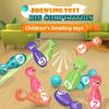 Children's Bowling Toy Fun Expression Suitable for Indoor and Outdoor Leisure Stacking Toy Gift Box Packaging 10 Bottles 2 Balls