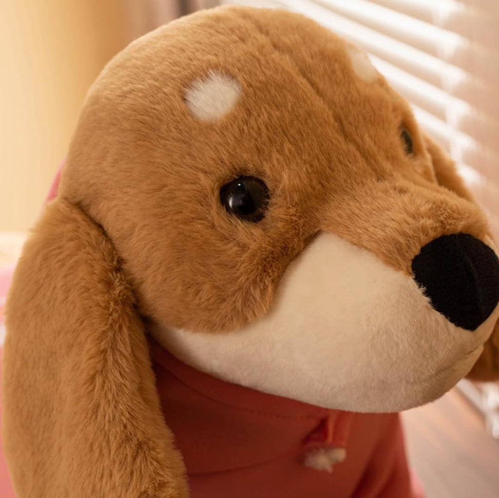 Dachshund Stuffed Dog Body Soft To the Super Photo for Sleeping Pillow, Lifelike, Fluffy, Touch, Children's Day, Soft, Cute, Moe, Co-sleeping,