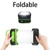 Solar Camping Light Foldable Waterproof USB Rechargeable Lantern 3Modes LED Flashing Lamp Fishing Travle Outdoor Tent Power Bank