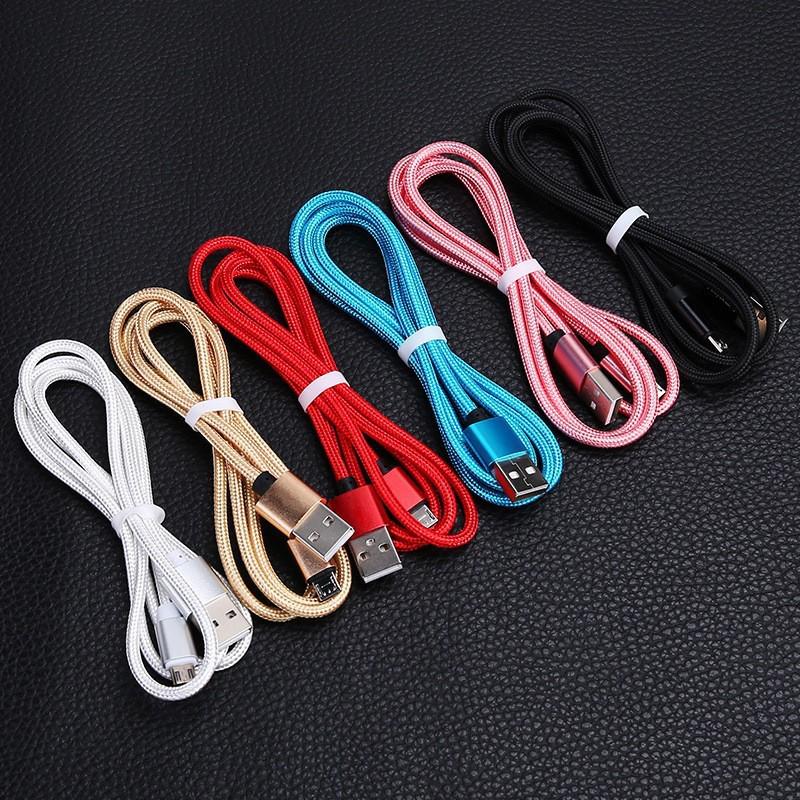 3м Кабель для зарядки из чистой меди с нейлоновой оплеткой для Apple, Android, Type-C, Honor, Huawei