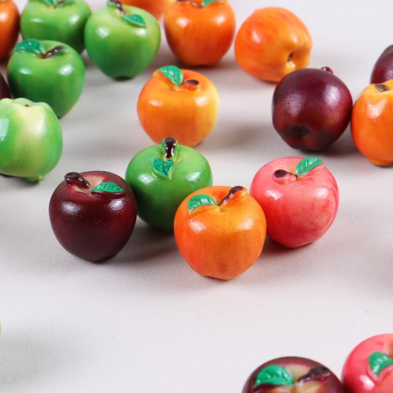 10Pcs Miniature Food Toy Realistic Snake Fruit Pear 3D Fruit Model Diy Dollhouse Accessory Home Decoration